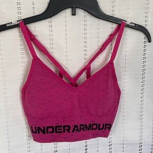 Under Armour Pink Sports Bra Size Small EUC